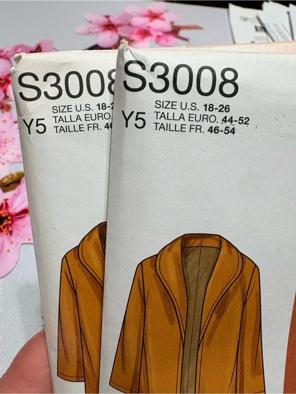 BN UNCUT SIMPLICITY 3008 Y5 COAT SEWING PATTERN